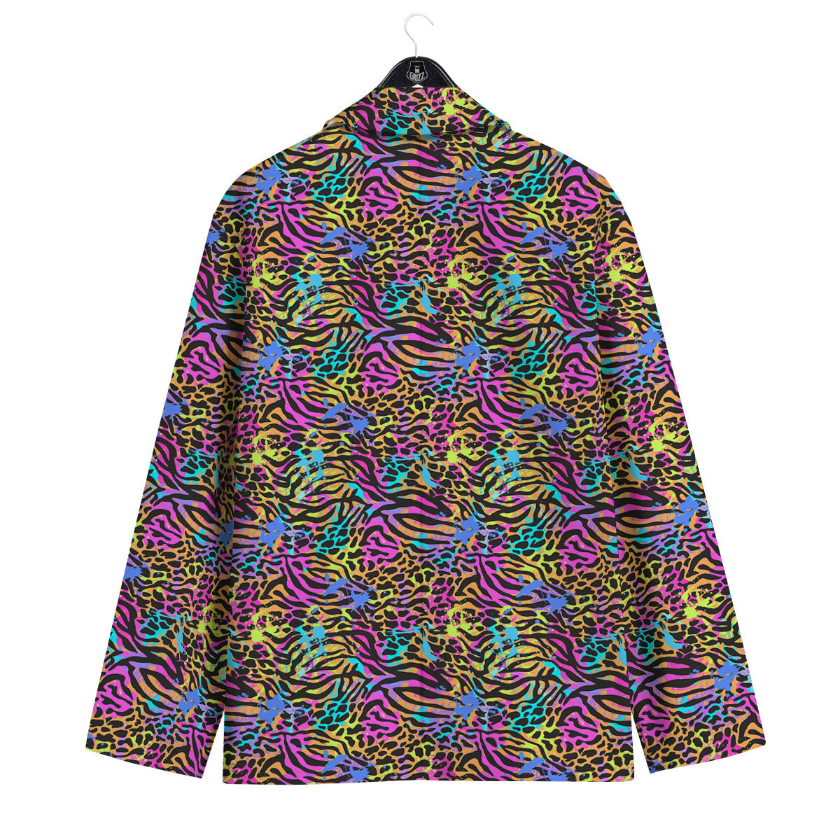 Leopard Zebra Colorful Print Pattern Men's Sport Coat-grizzshop