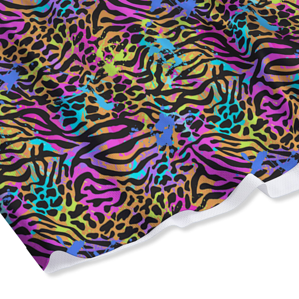 Japanese Bamboo Black And Gold Print Pattern Mesh Shorts