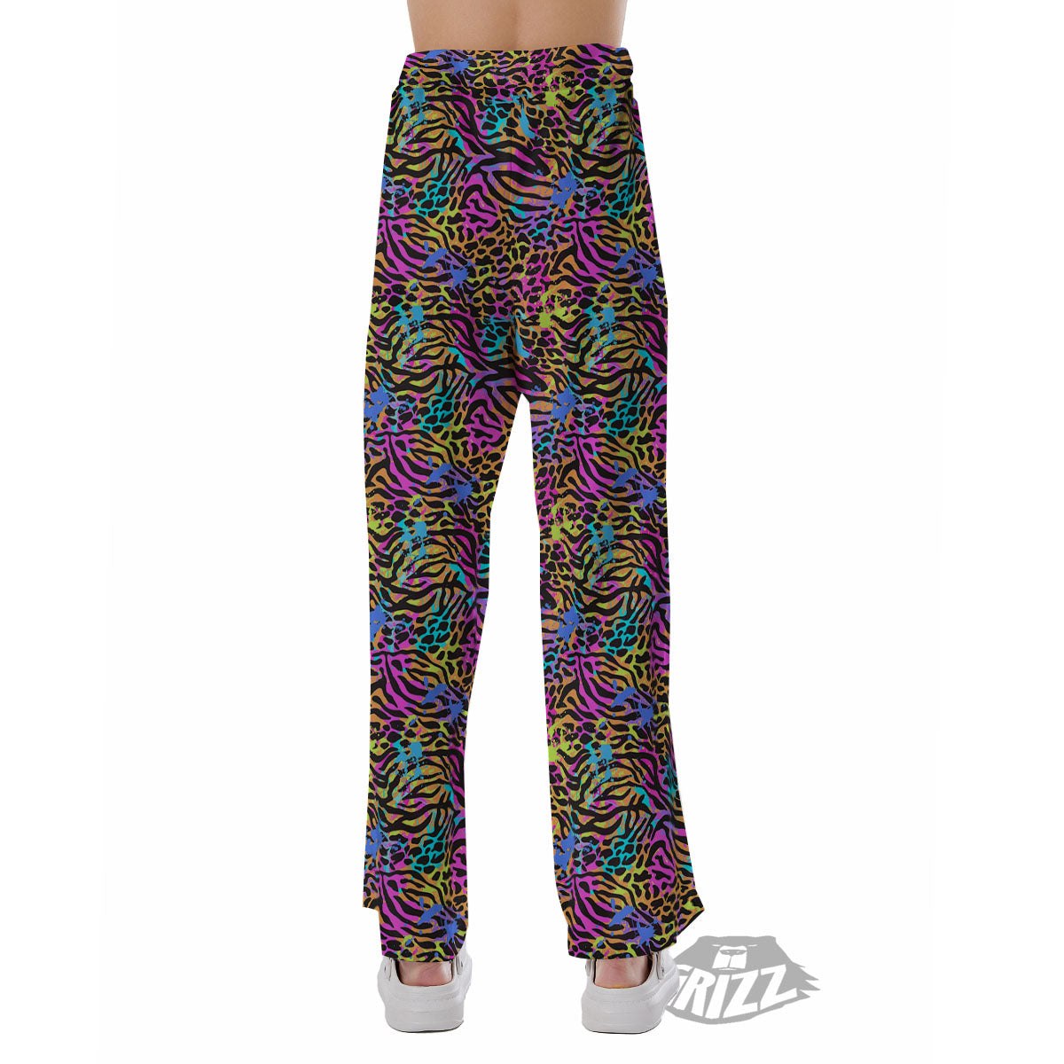 Leopard Zebra Colorful Print Pattern Pajama Pants-grizzshop