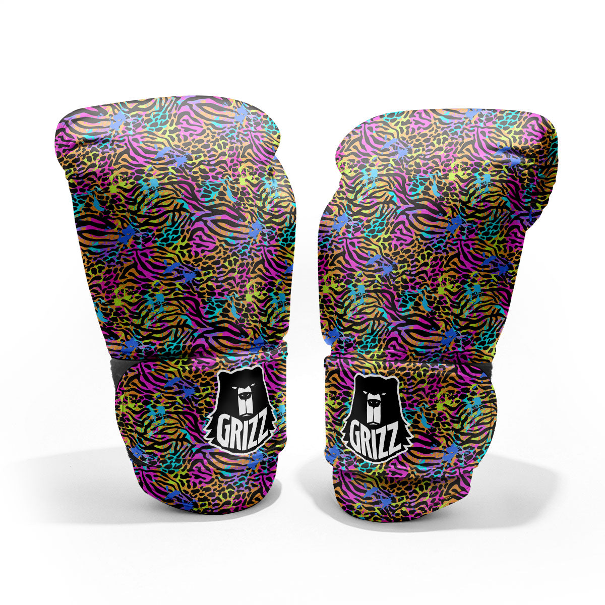 Leopard Zebra Colorful Print Pattern Pro Boxing Glove