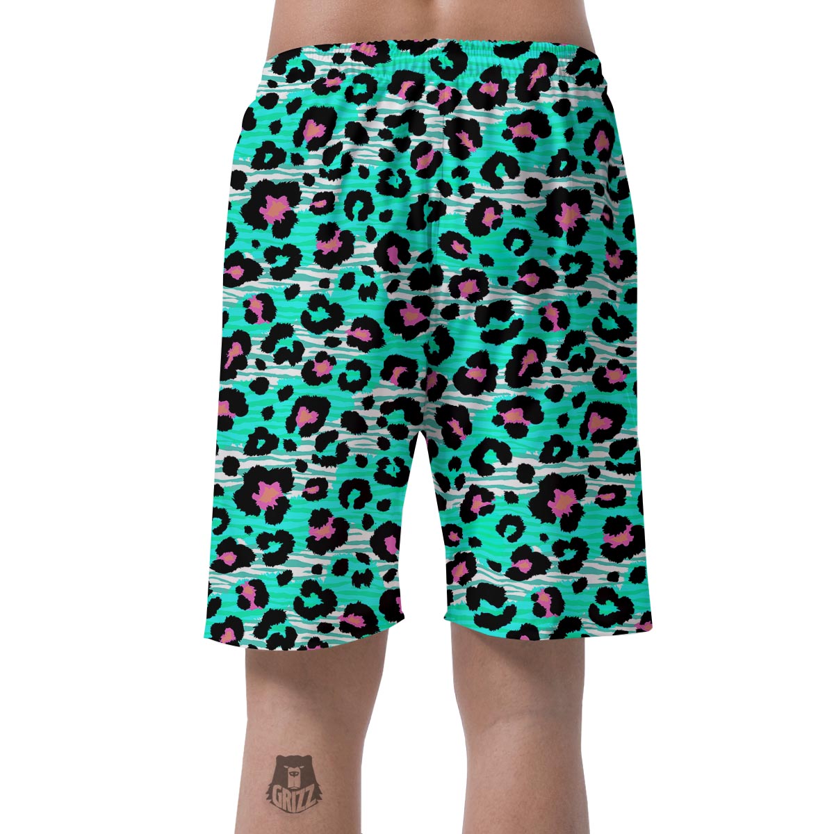 Leopard Zebra Print Men's Shorts-grizzshop