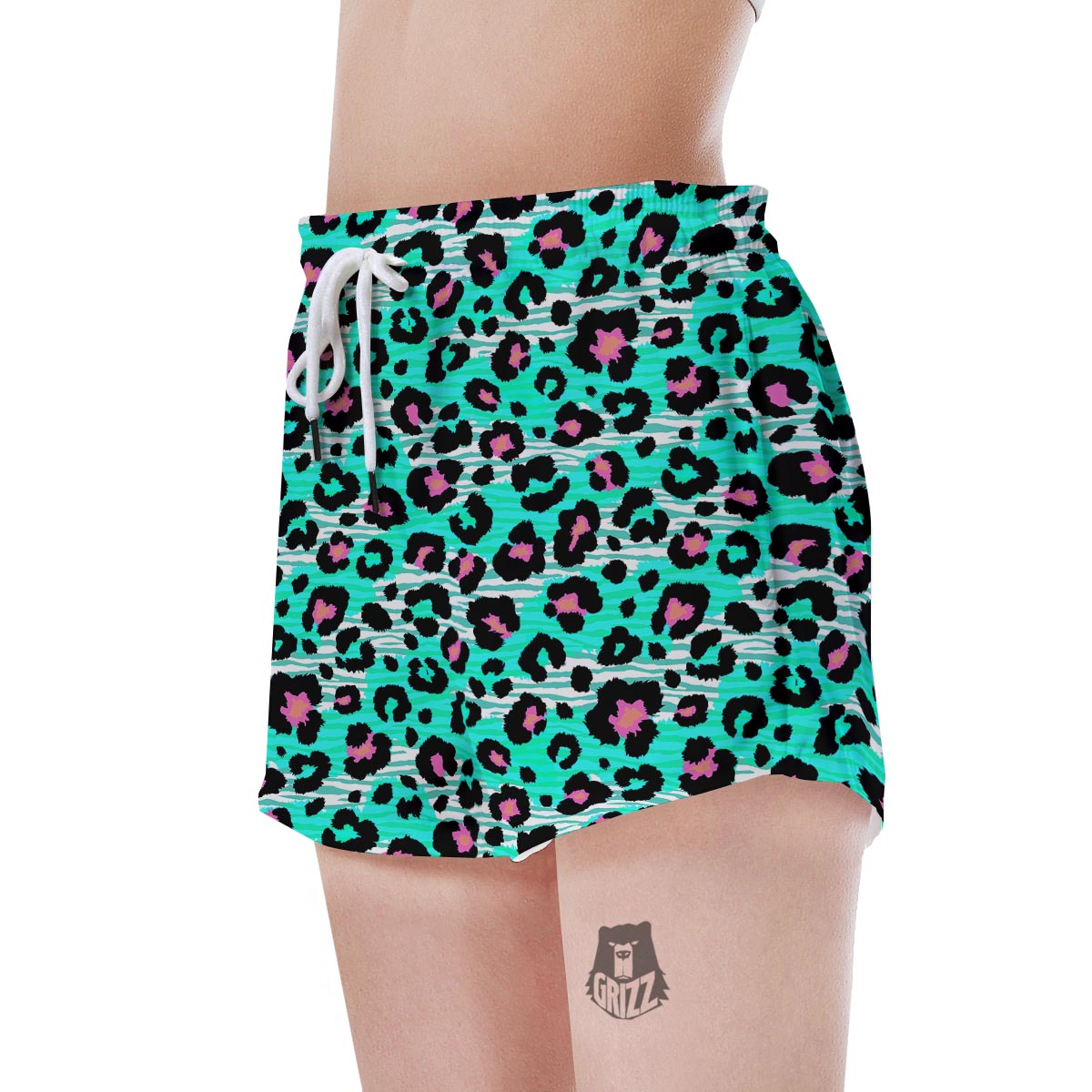 Leopard Zebra Print Women's Shorts-grizzshop