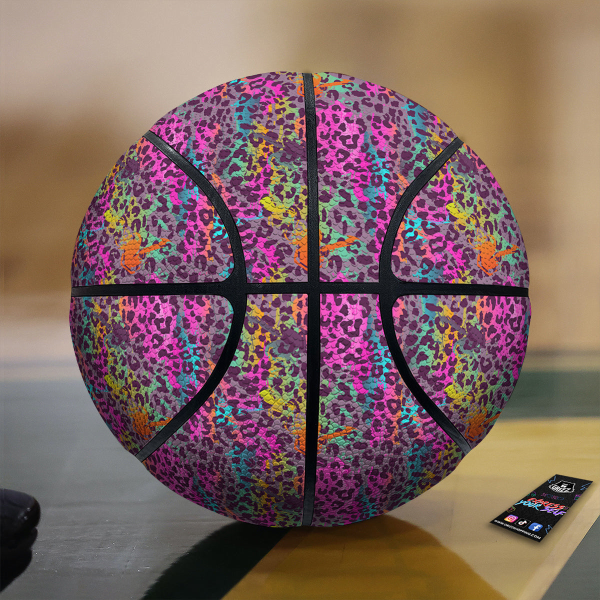 Leopard Colorful Print Basketball