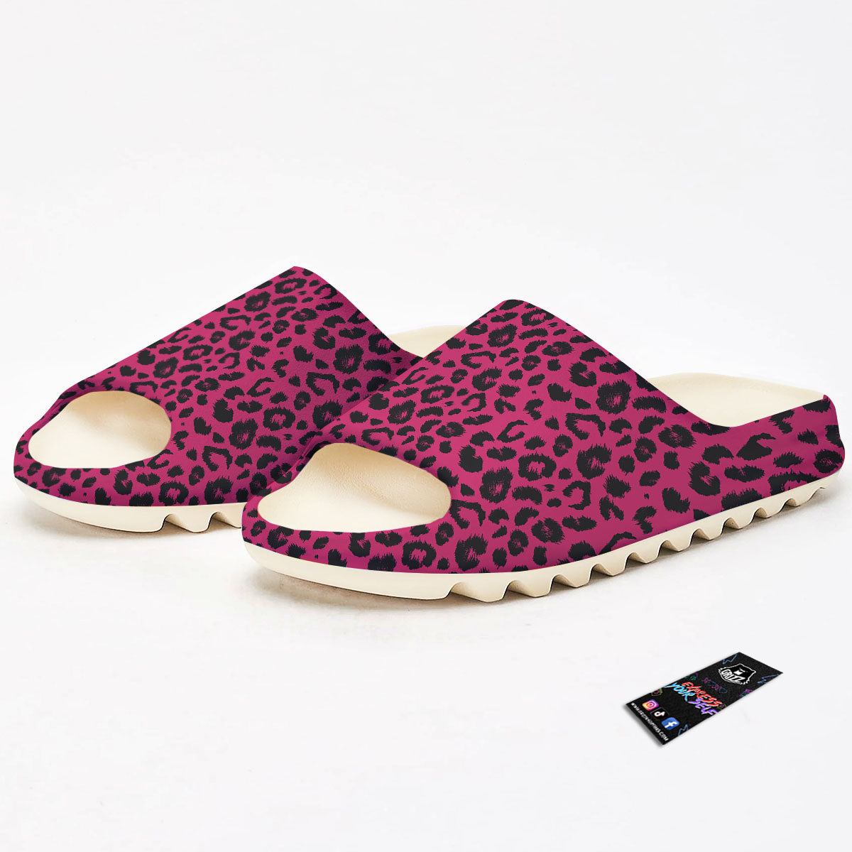 Leopard Hot Pink Print Sandals-grizzshop