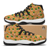 Leprechaun St Patrick's Day Pattern Print Black Bball Shoes-grizzshop