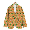 Leprechaun St Patrick's Day Pattern Print Men's Blazer-grizzshop