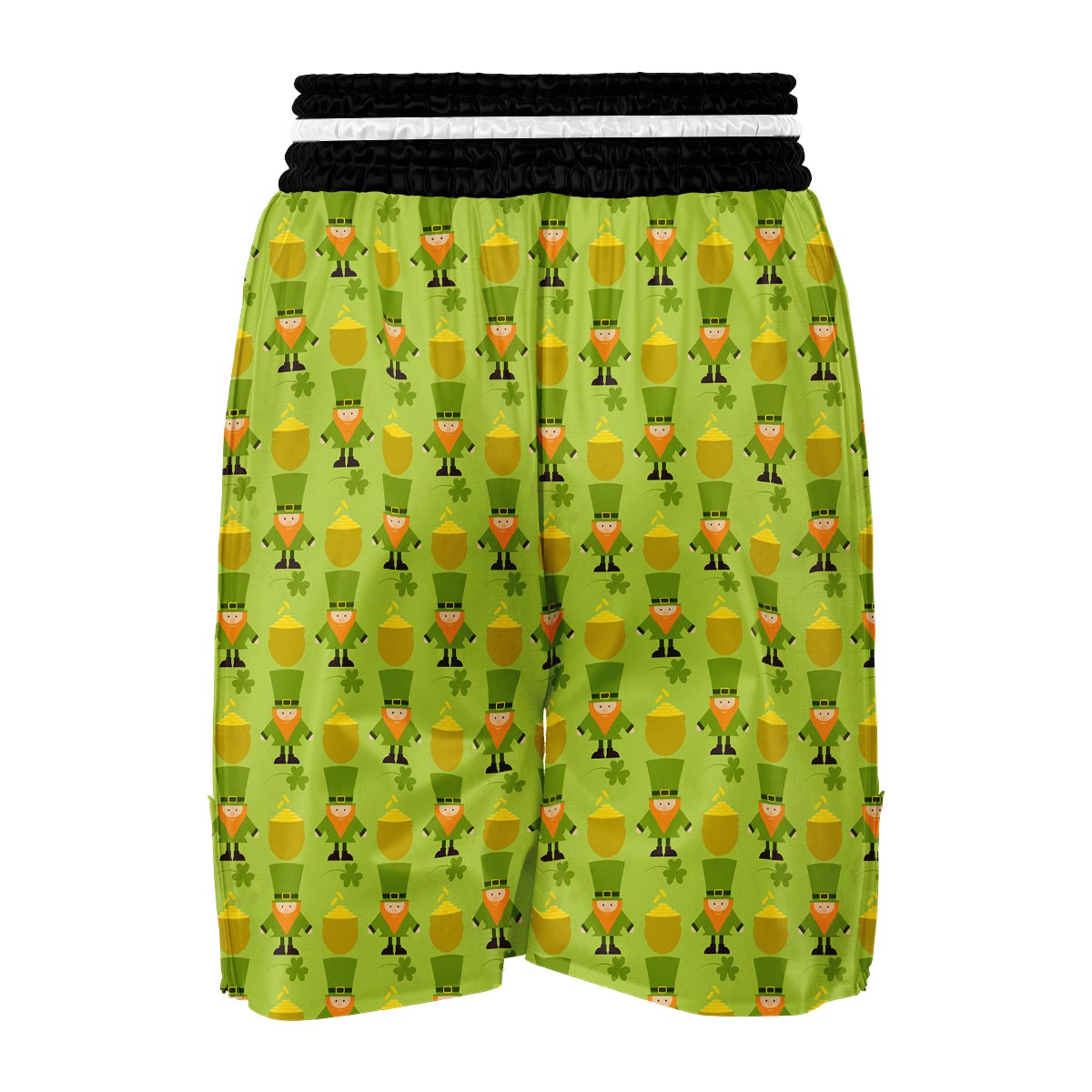 Leprechaun St Patrick's Day Print Pattern Boxing Shorts-grizzshop