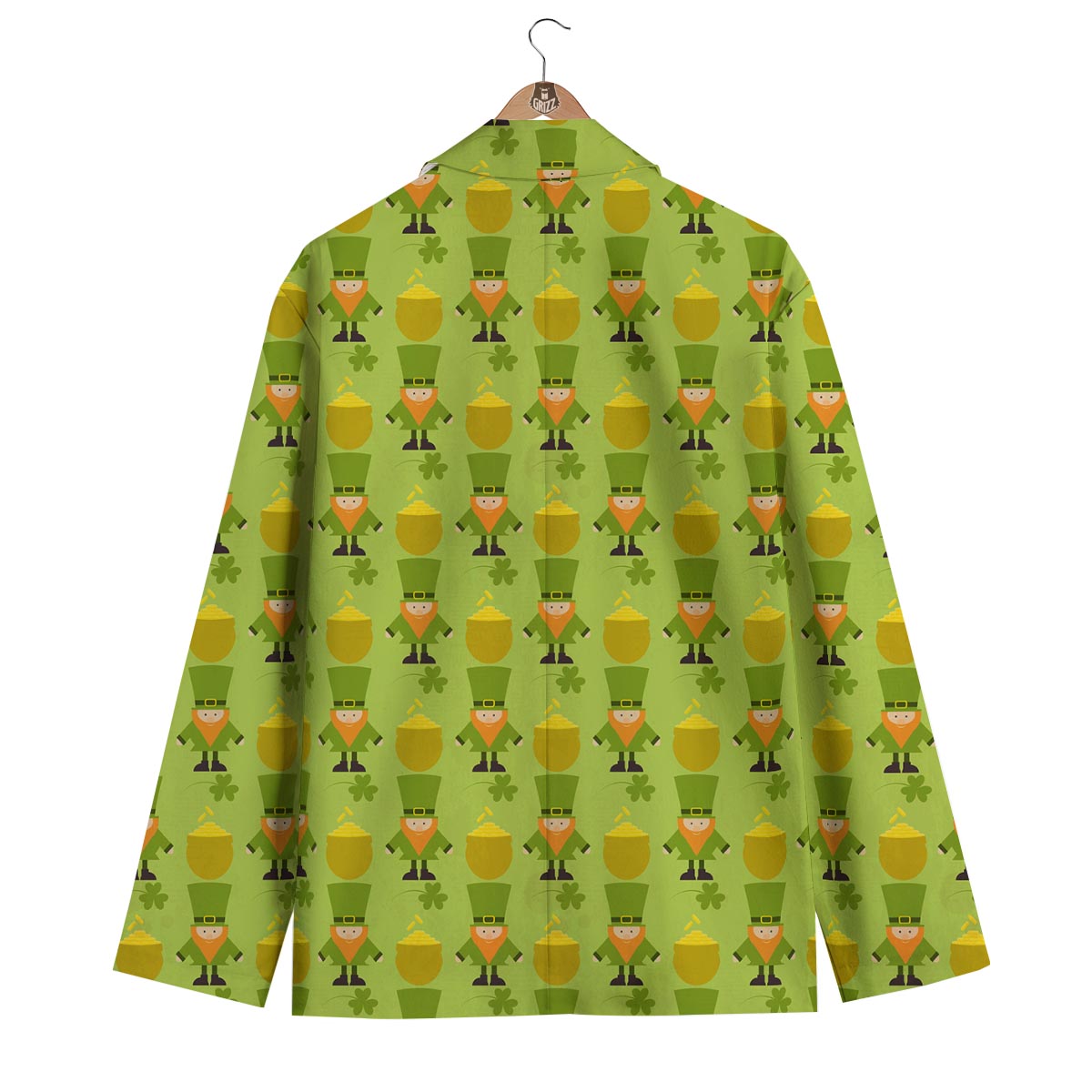 Leprechaun St Patrick's Day Print Pattern Men's Blazer-grizzshop