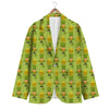 Leprechaun St Patrick's Day Print Pattern Men's Blazer-grizzshop