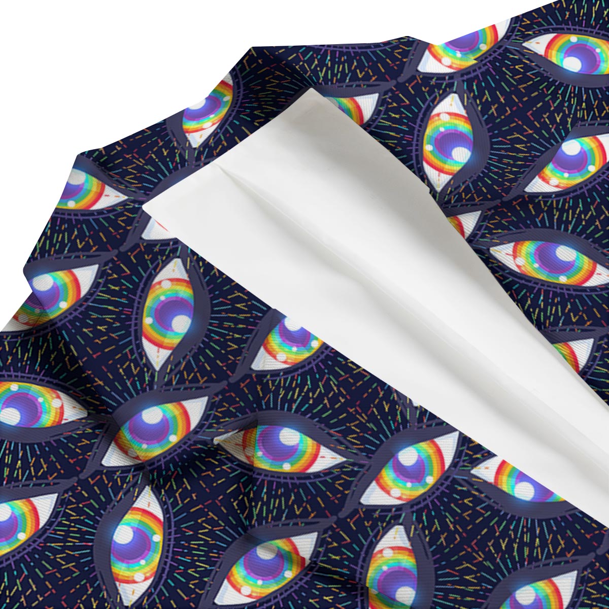 Lgbt Rainbow Eye Patterm Print Men's Blazer-grizzshop