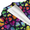 Lgbt Rainbow Heart Patterm Print Men's Blazer-grizzshop