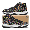 Lgbt Rainbow Patterm Print Black Bball Shoes-grizzshop