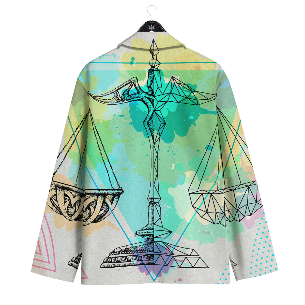 Libra Sign Colorful Print Men's Sport Coat-grizzshop