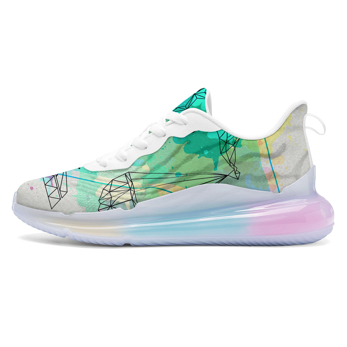 Libra Sign Colorful Print Running Sneakers-grizzshop