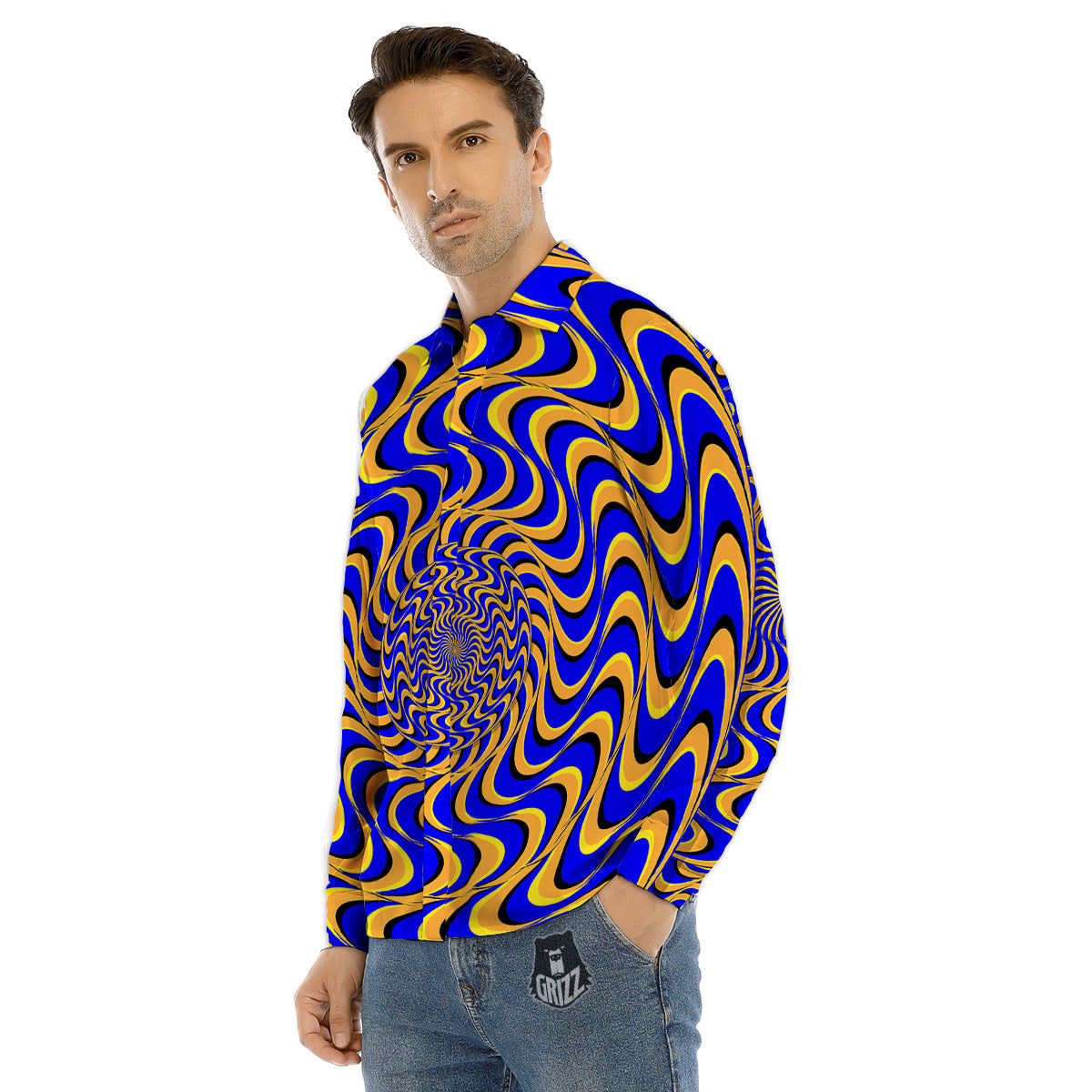 Libra Sign White And Black Print Men's Dress Shirts-grizzshop