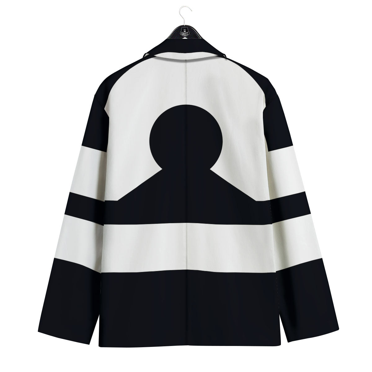 Libra Sign White And Black Print Men's Sport Coat-grizzshop