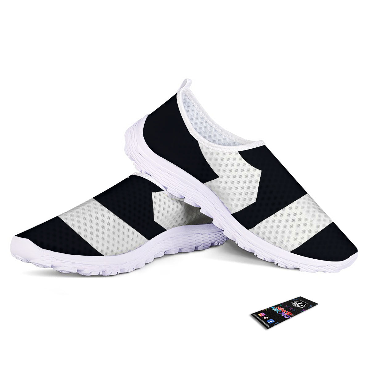 Libra Sign White And Black Print Nurse Shoes-grizzshop