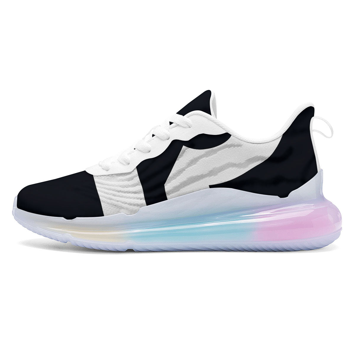 Libra Sign White And Black Print Running Sneakers-grizzshop