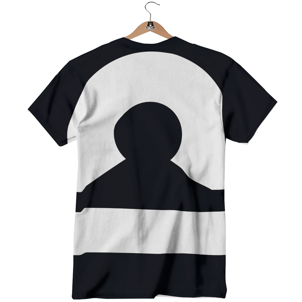 Libra Sign White And Black Print T-Shirt-grizzshop