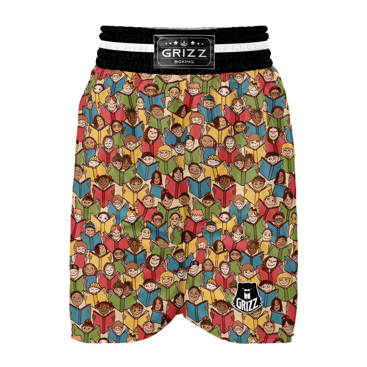 Librarian Library Book Lover Pattern Print Boxing Shorts-grizzshop