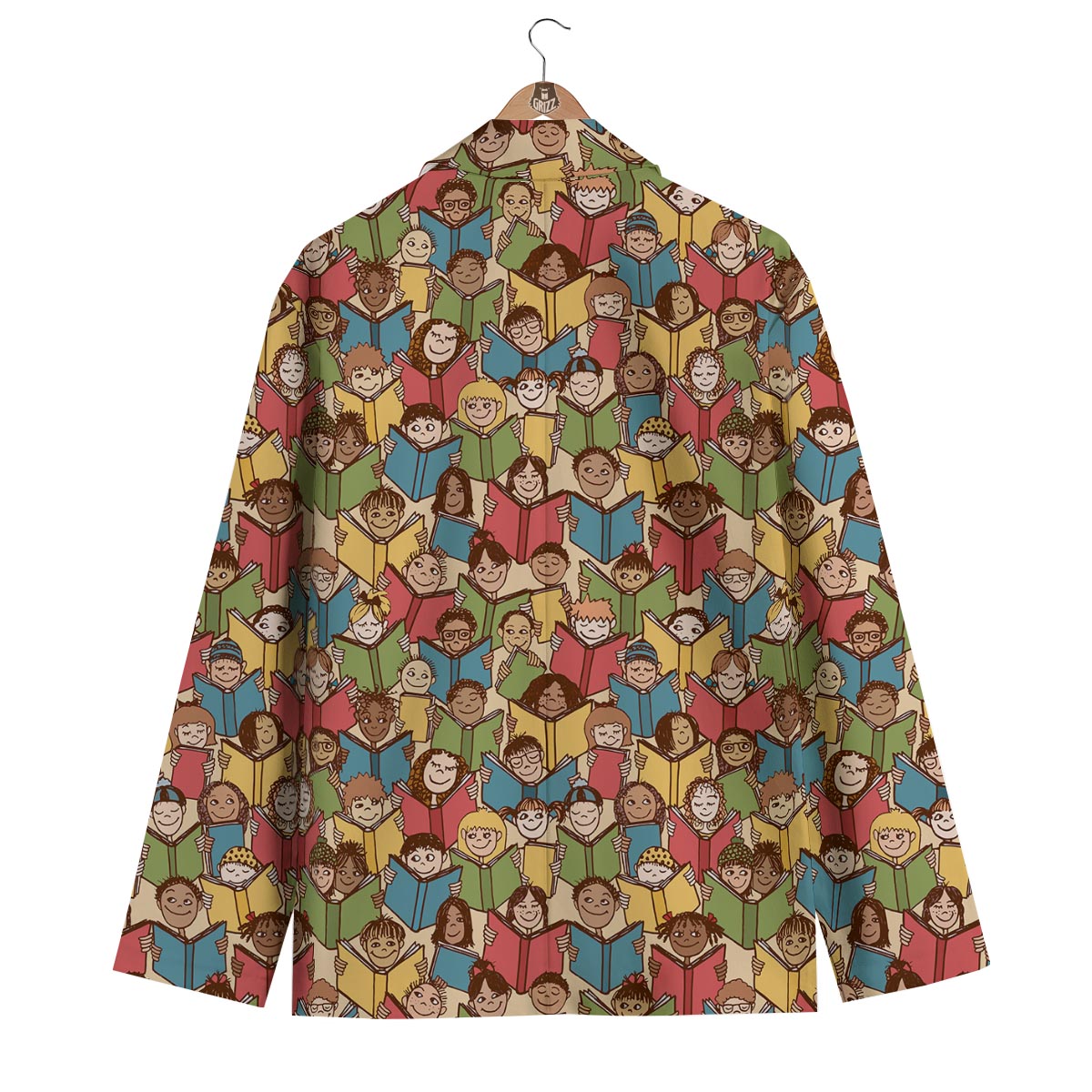 Librarian Library Book Lover Pattern Print Men's Blazer-grizzshop