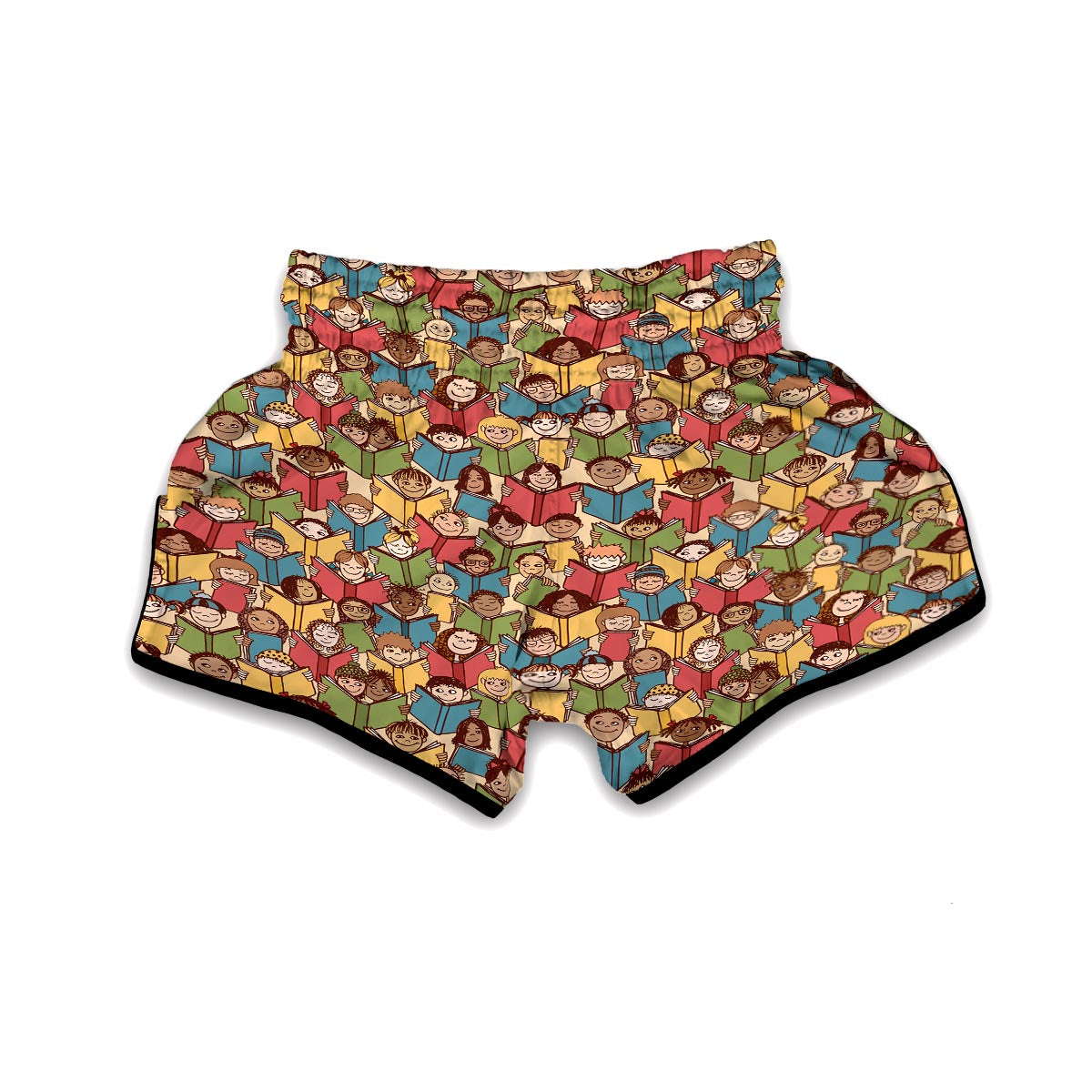 Librarian Library Book Lover Pattern Print Muay Thai Boxing Shorts-grizzshop