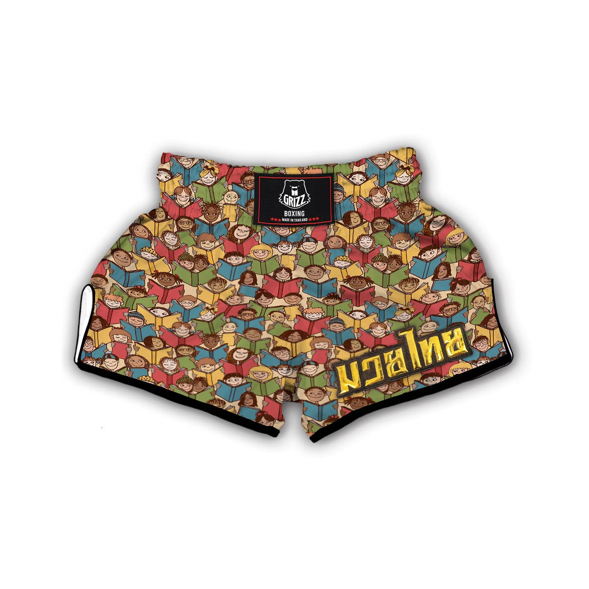 Librarian Library Book Lover Pattern Print Muay Thai Boxing Shorts-grizzshop