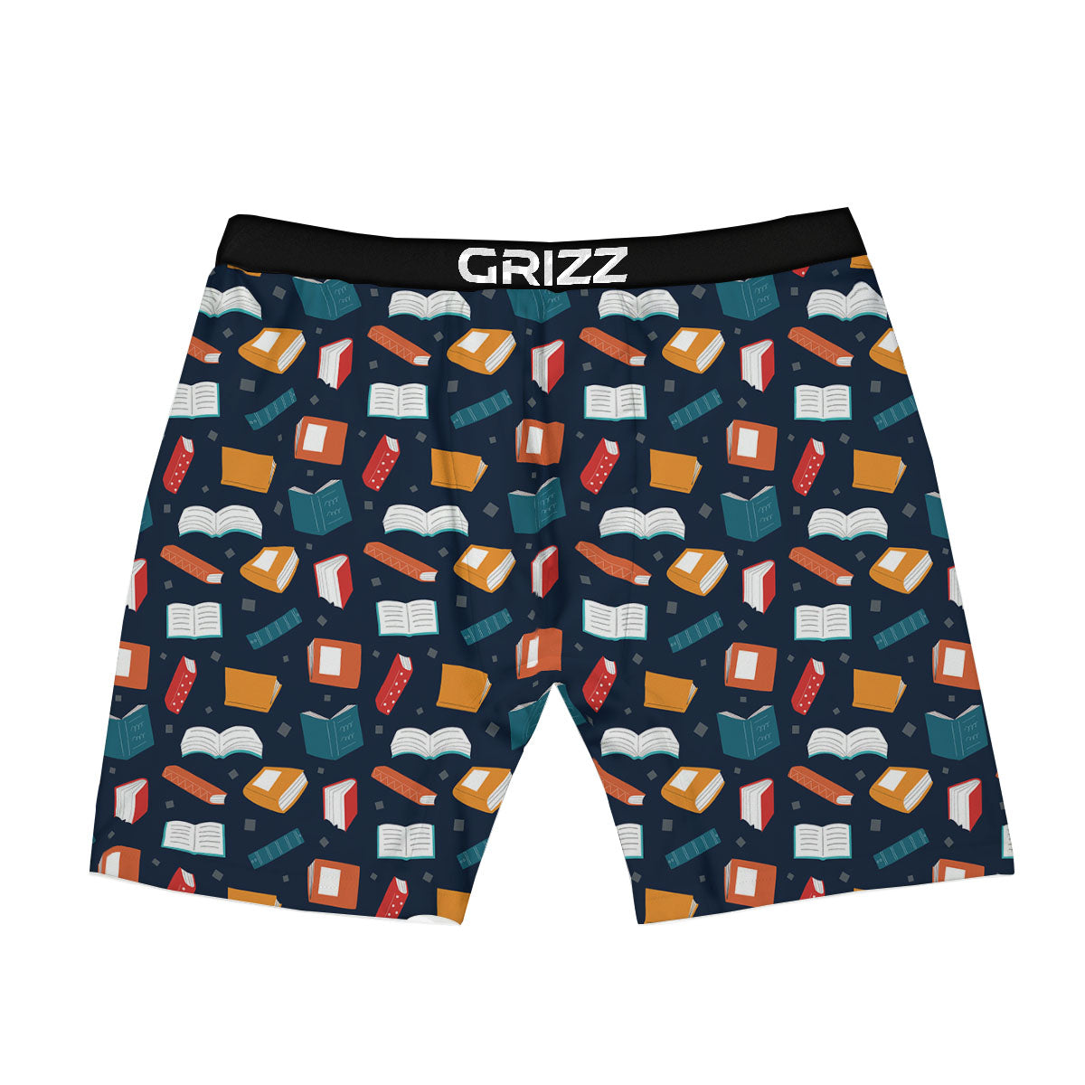 Library Reading Print Pattern Boxer Briefs-grizzshop