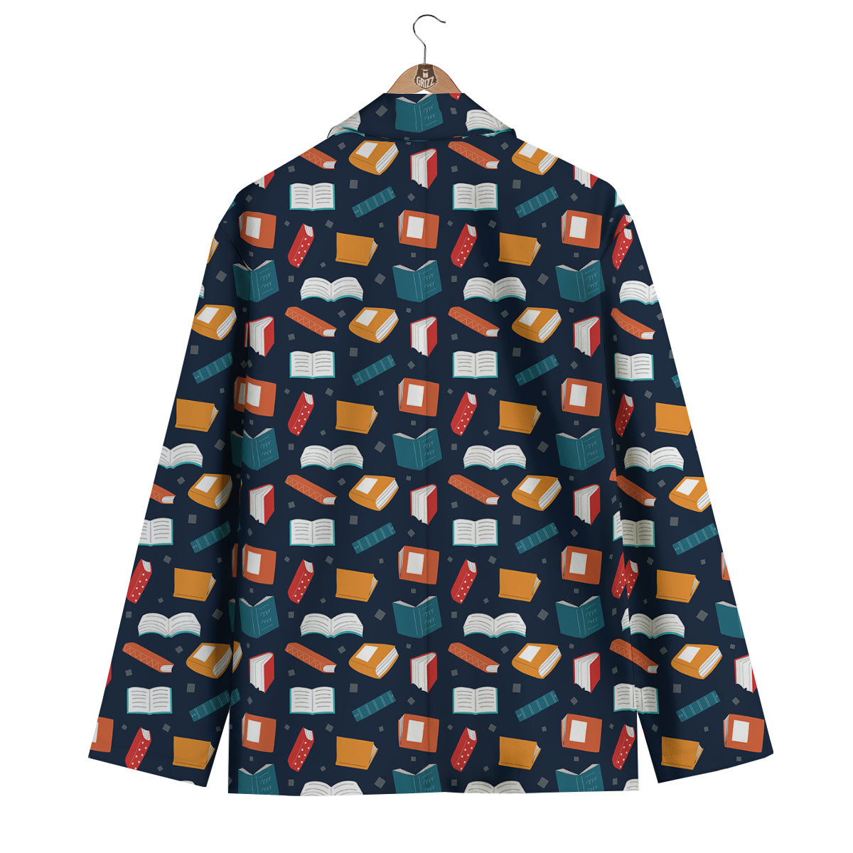 Library Reading Print Pattern Men's Blazer-grizzshop