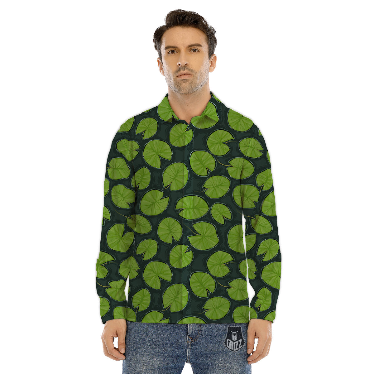 Library Reading Print Pattern Men's Dress Shirts-grizzshop
