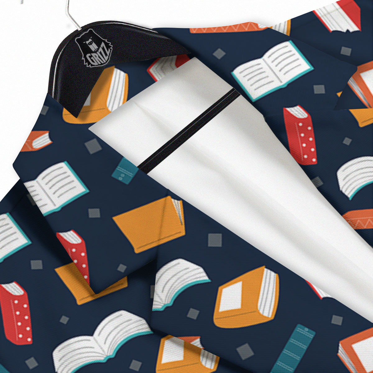 Library Reading Print Pattern Men's Sport Coat-grizzshop