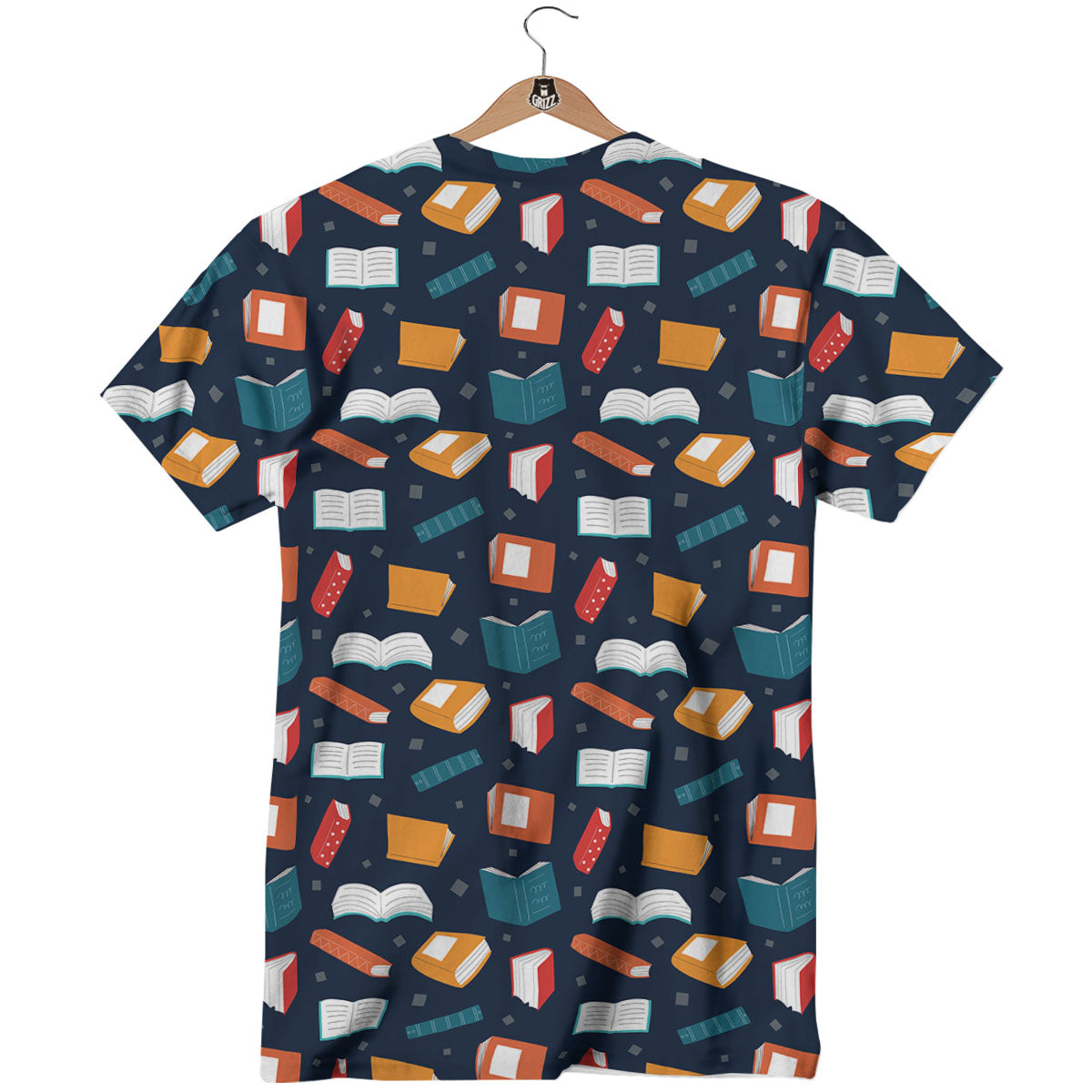 Library Reading Print Pattern T-Shirt-grizzshop