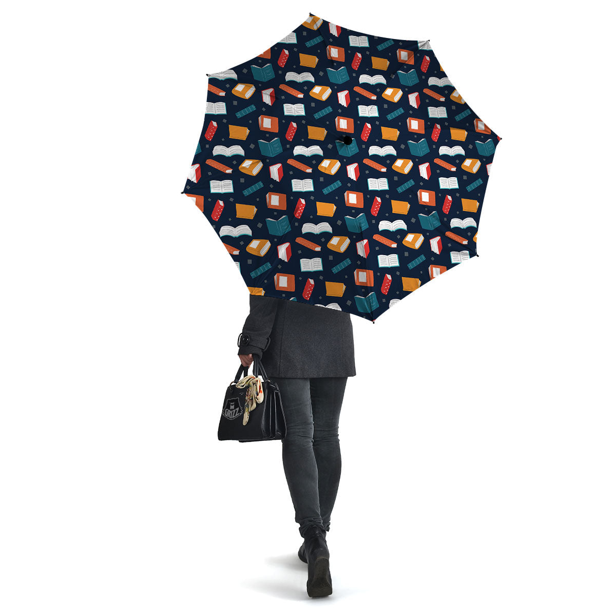 Library Reading Print Pattern Umbrella-grizzshop