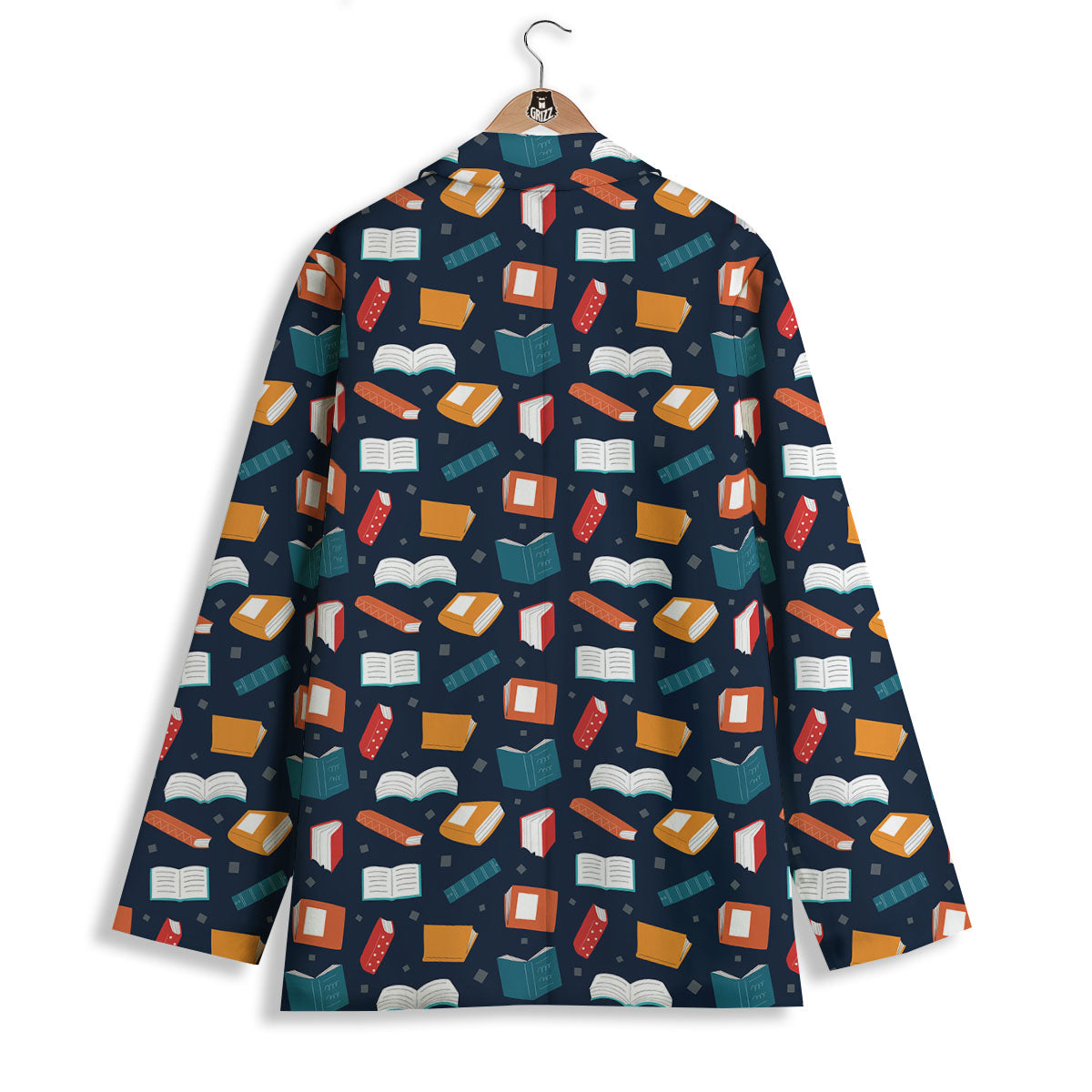 Library Reading Print Pattern Women's Blazer-grizzshop