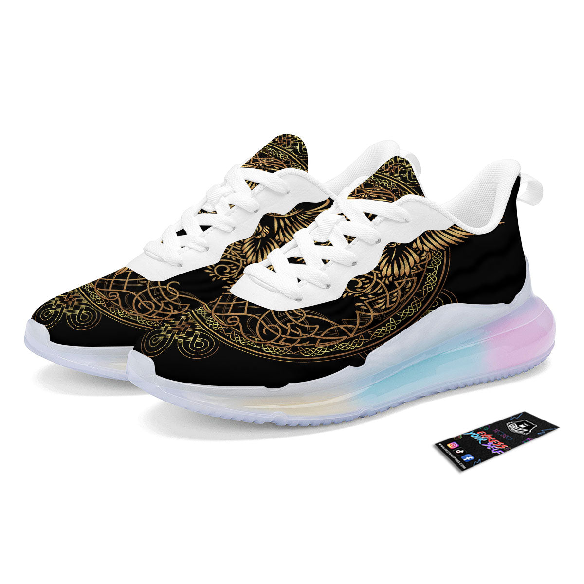 Life Of Tree Yggdrasil Print Running Sneakers-grizzshop