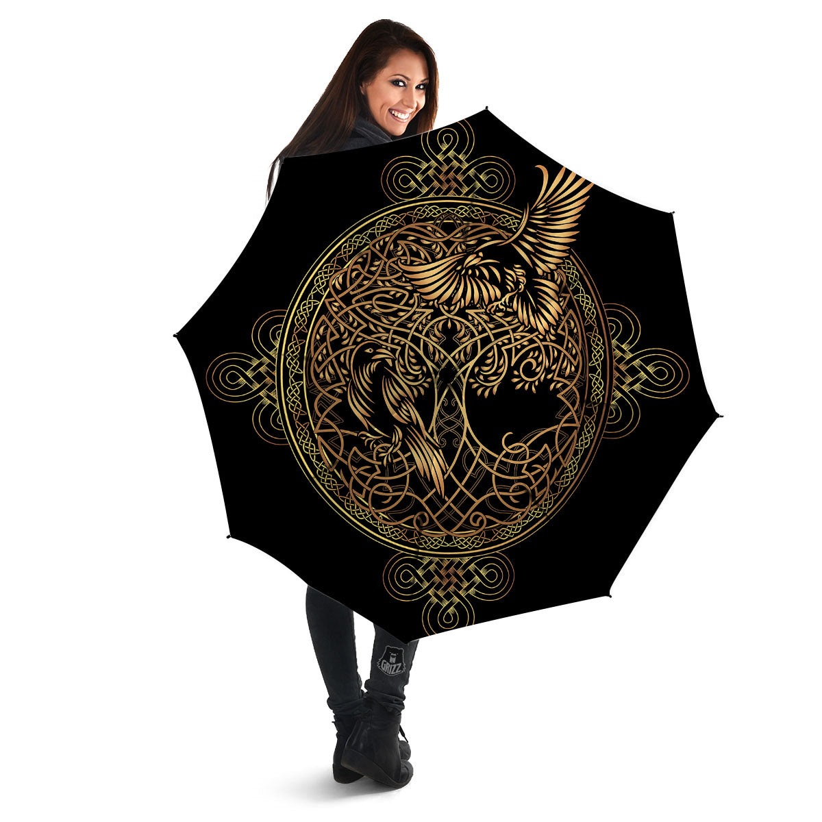 Life Of Tree Yggdrasil Print Umbrella-grizzshop