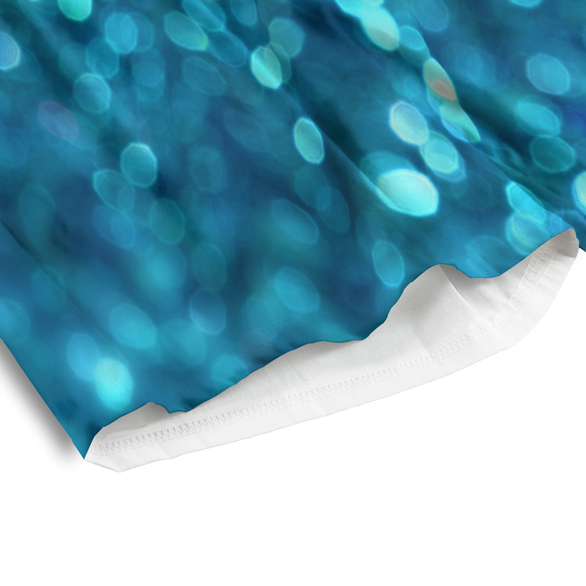 Light Blue Sparkle Print Men's Athletic Shorts