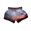 Light Geomagnetic Storm Galaxy Space Print Muay Thai Boxing Shorts-grizzshop