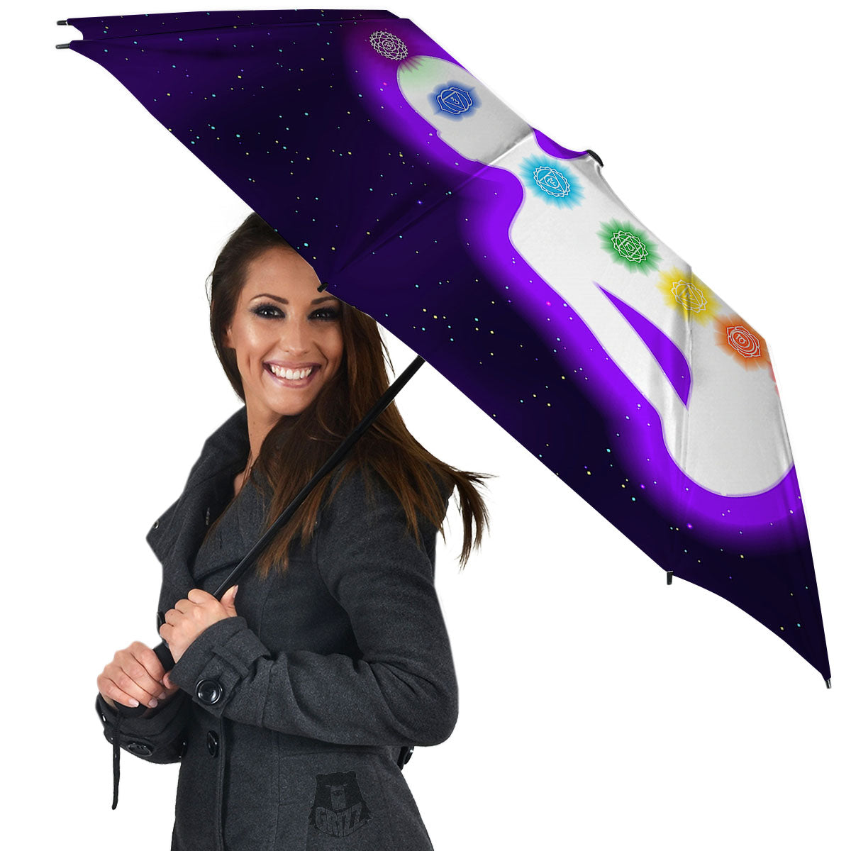 Light Of Seven Chakras Print Umbrella-grizzshop