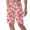 Light Pink Cow Print Men's Shorts-grizzshop