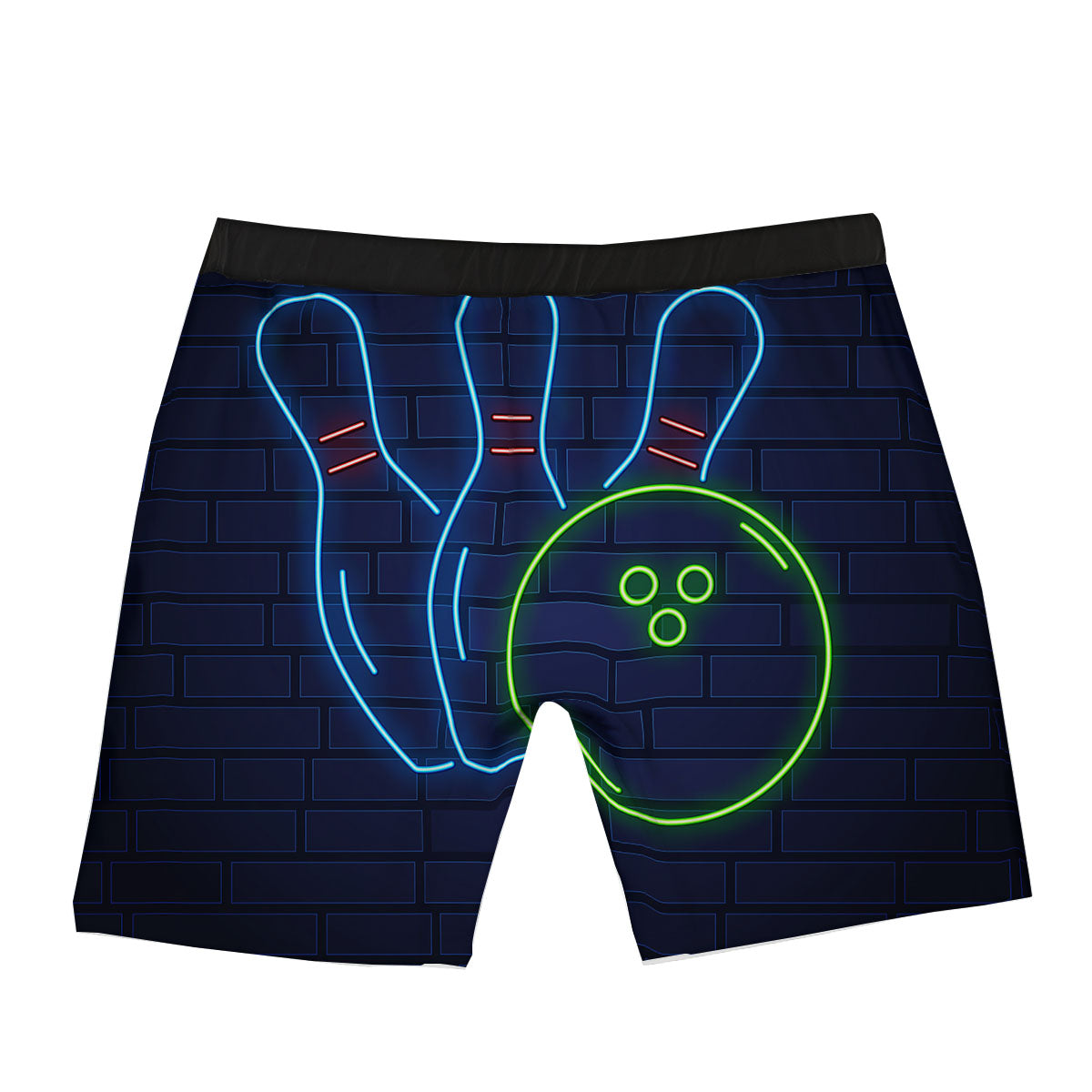 Light Up Bowling Pins Print Boxer Briefs-grizzshop