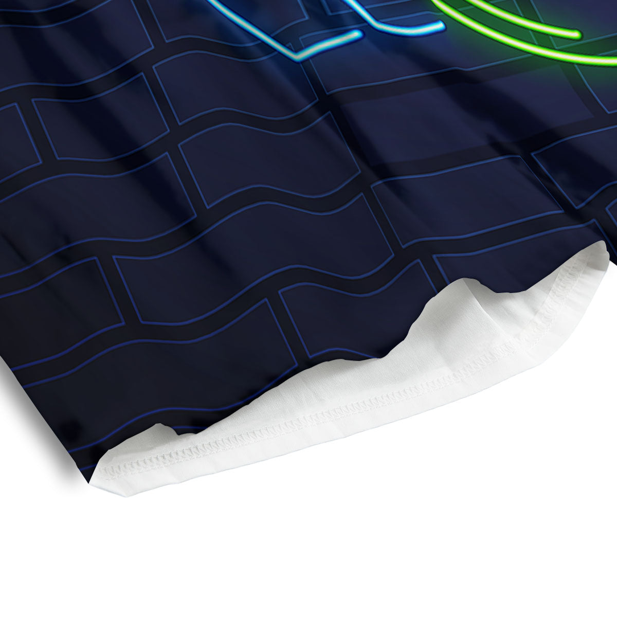 Light Up Bowling Pins Print Men's Athletic Shorts