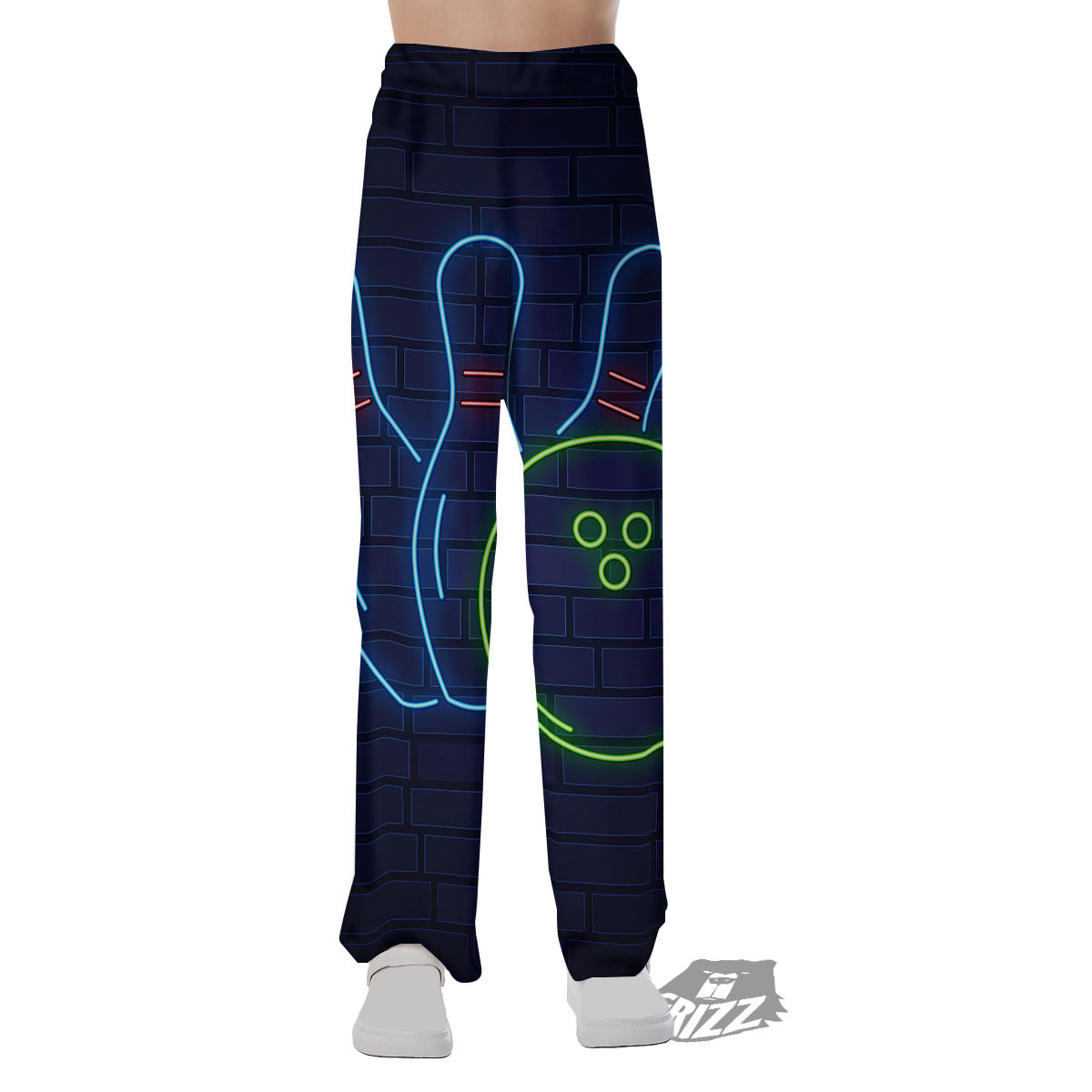 Light Up Bowling Pins Print Pajama Pants-grizzshop
