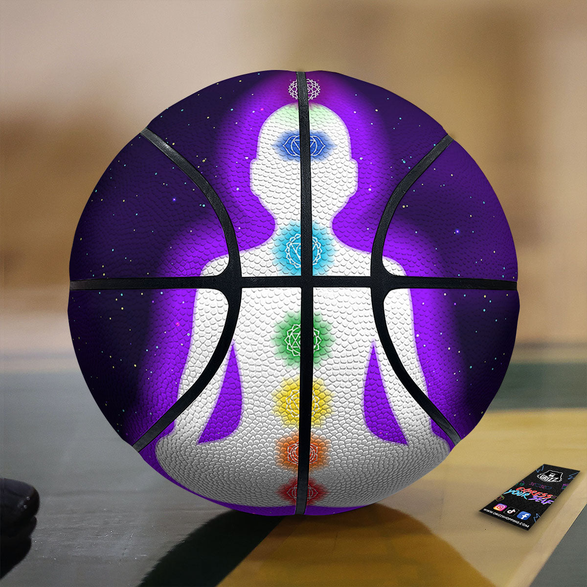Light Of Seven Chakras Print Basketball