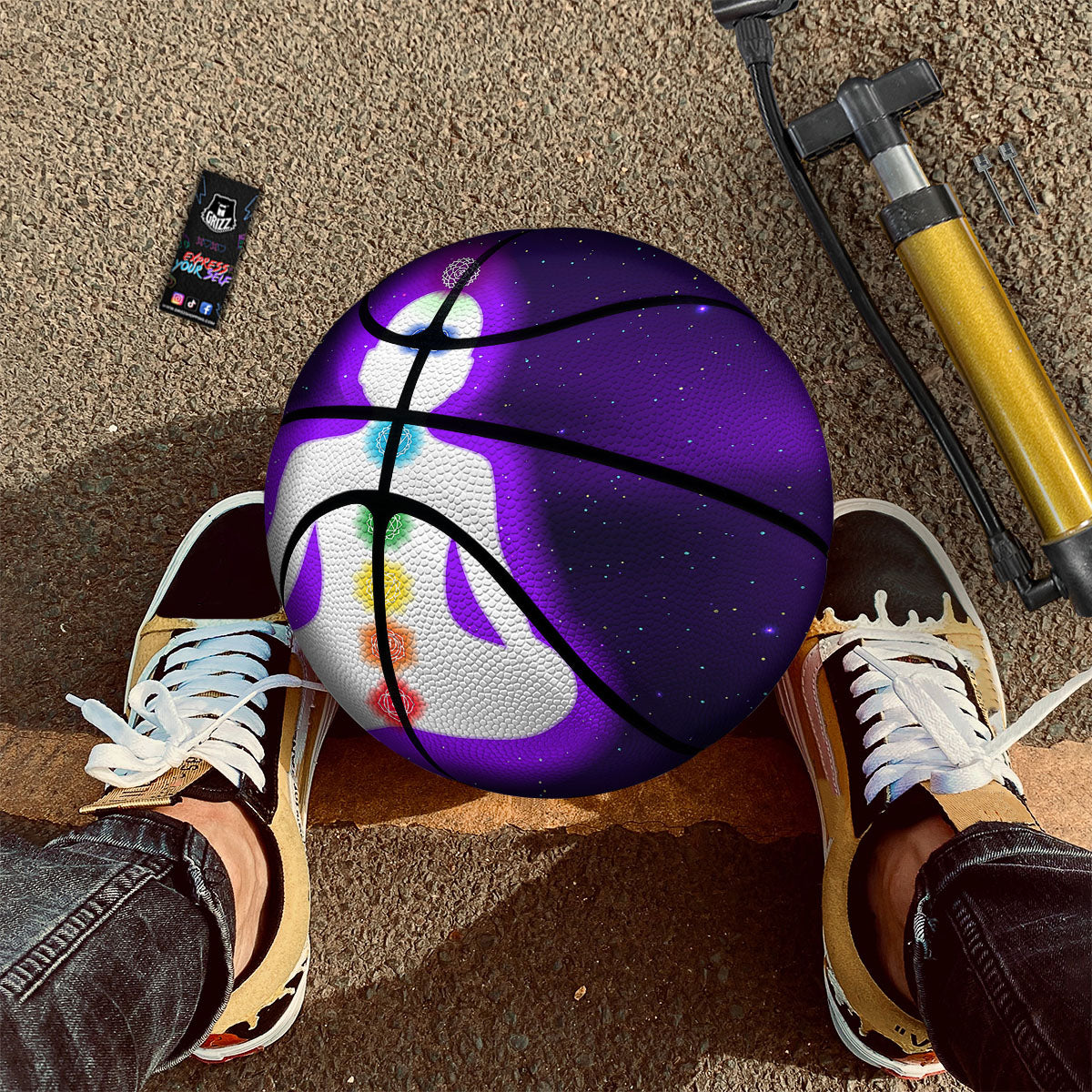 Light Of Seven Chakras Print Basketball