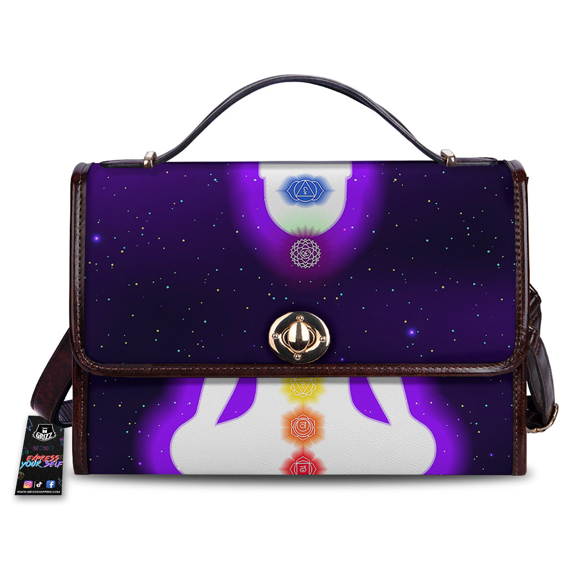 Light Of Seven Chakras Print Women's Satchel Bag