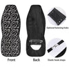 Lightning Black And White Print Pattern Car Seat Covers-grizzshop