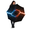 Lightning Blue And Red Print Umbrella-grizzshop