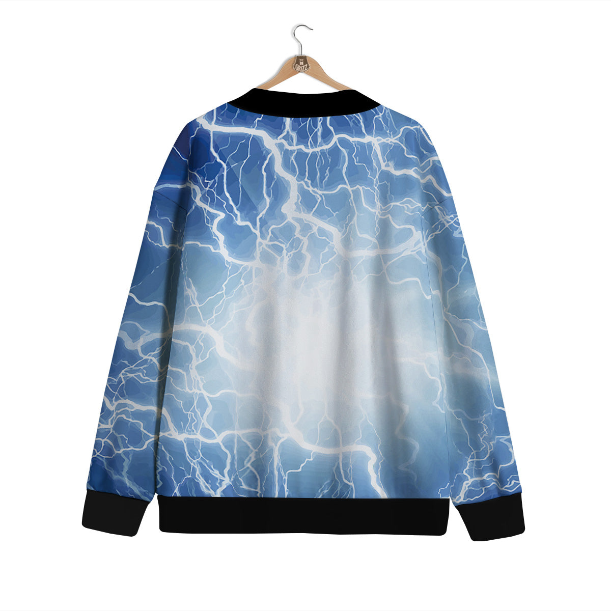 Lightning Blue Print Cardigan-grizzshop