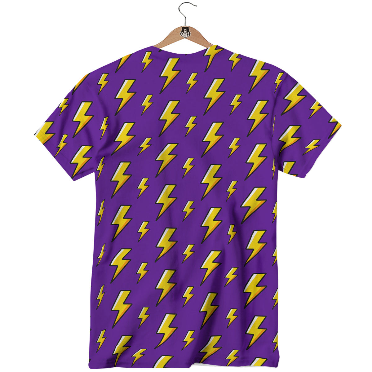 Lightning Purple Print Pattern T-Shirt-grizzshop